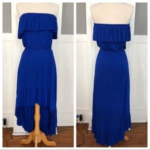 Anthropologie | Lilka Cobalt Strapless Dress